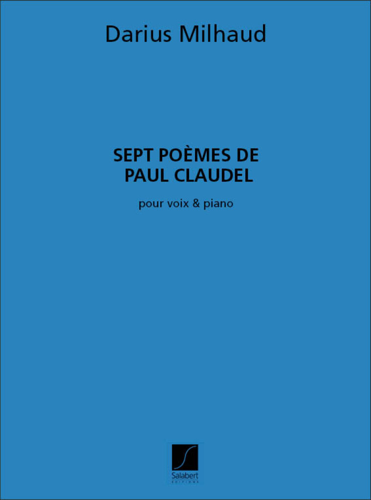 7 Poemes De Claudel Chant-Piano Recueil